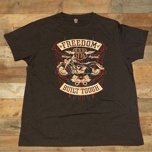 4th Fourth Of July American Flag USA Shirt Freedom Built Tough Ford Chevy